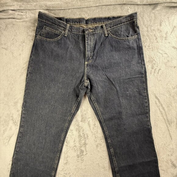 Magellan Jeans Mens 40x30 Blue Boot Cut Denim Straight Leg Cotton Pants Outdoor - Picture 3 of 14